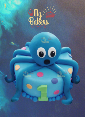 Octopus Theme Cake