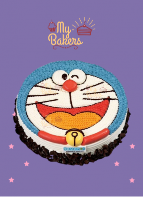 Smiling Doraemon Cake