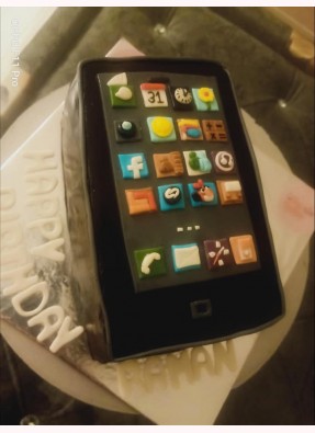 Mobile Phone Theme Birthday Cake