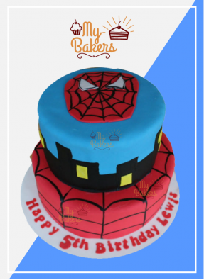 Flavorous Spiderman Theme Cake