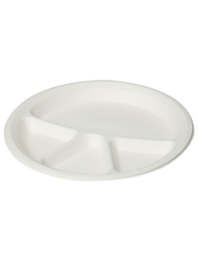 Biodegradable 4 cp round plate 12 inch pack of 10