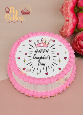 Strawberry Flavour Daughters Day Cake