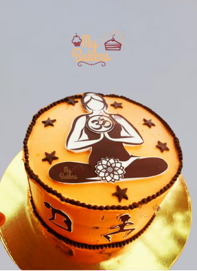 Yoga Girl Theme Cake