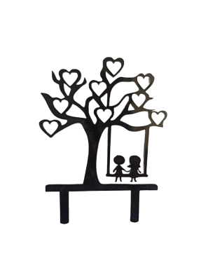 Friendship Tree Black Acrylic Topper 6 inch Pack of 1