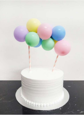 Cake topper balloon bunch Pastel 5 inch pack of 1