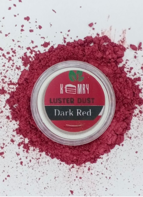 Dark Red Edible Luster Dust