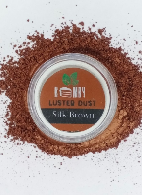Silk Brown Edible Luster Dust