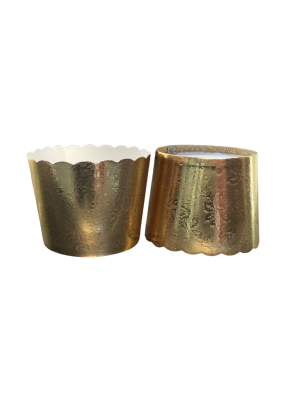 Metalized Lidding Cups Golden 90 ml pack of 50